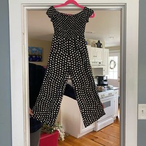 One piece jump suit.